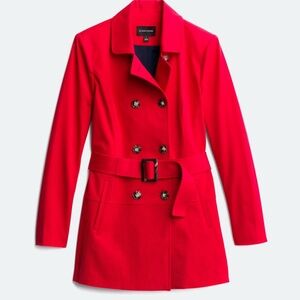 41 Hawthorn Crue Belted Trench red